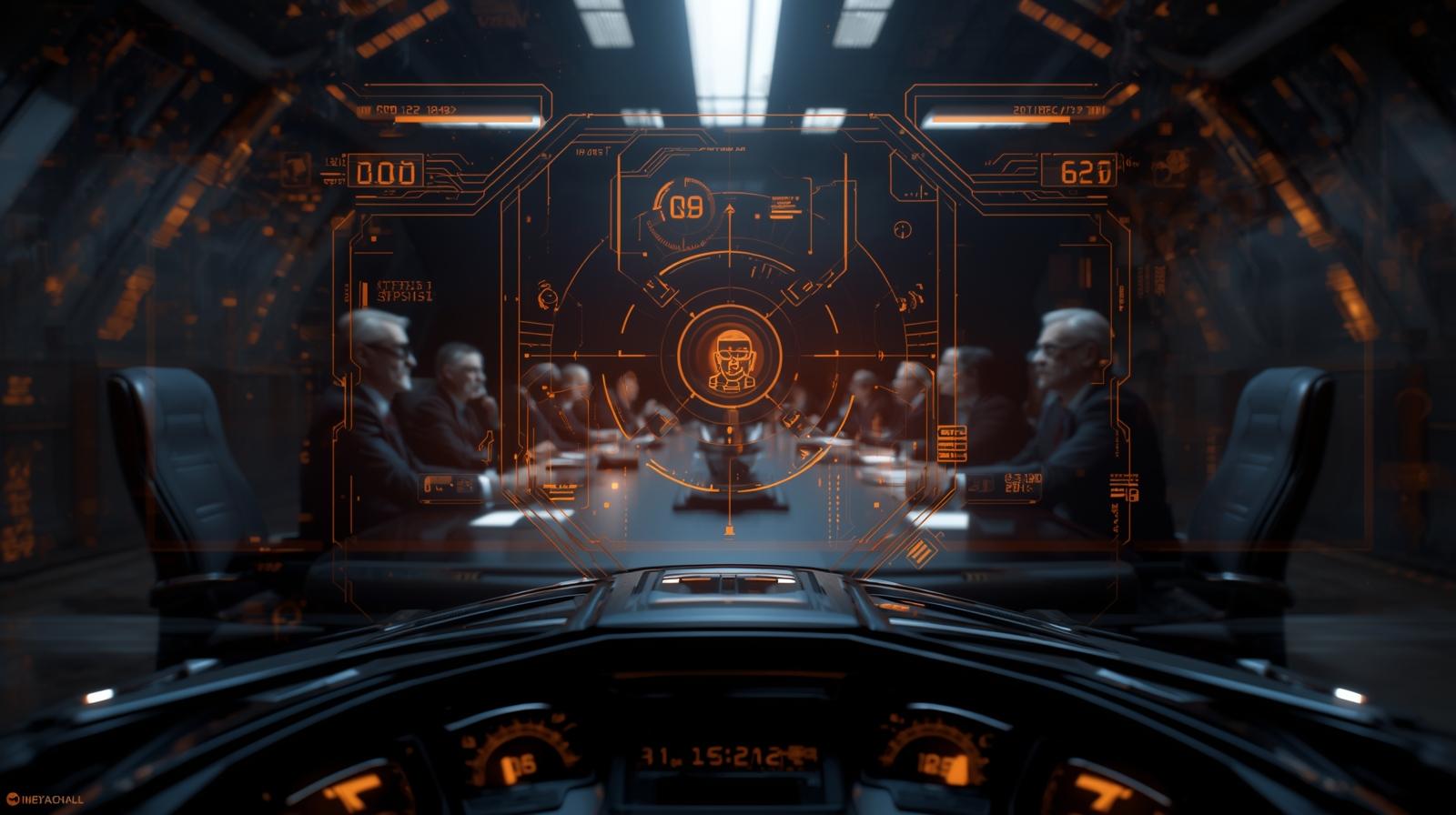 DEIK boardroom negotiation HUD scene 2